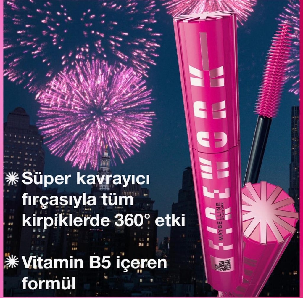Maybelline New York Lash Sensational Firework Maskara Siyah - 4