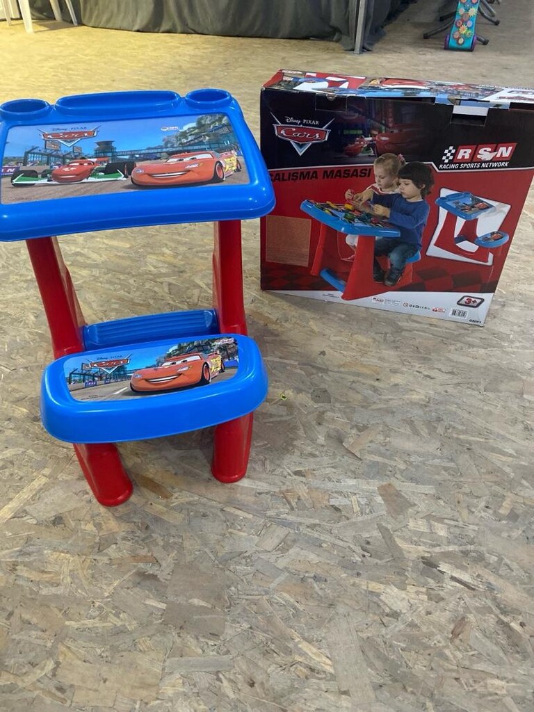 Dede Oyuncak ORJİNAL (Şimşek McQueen) Çocuk Aktivite ve Çalışma masası - 13