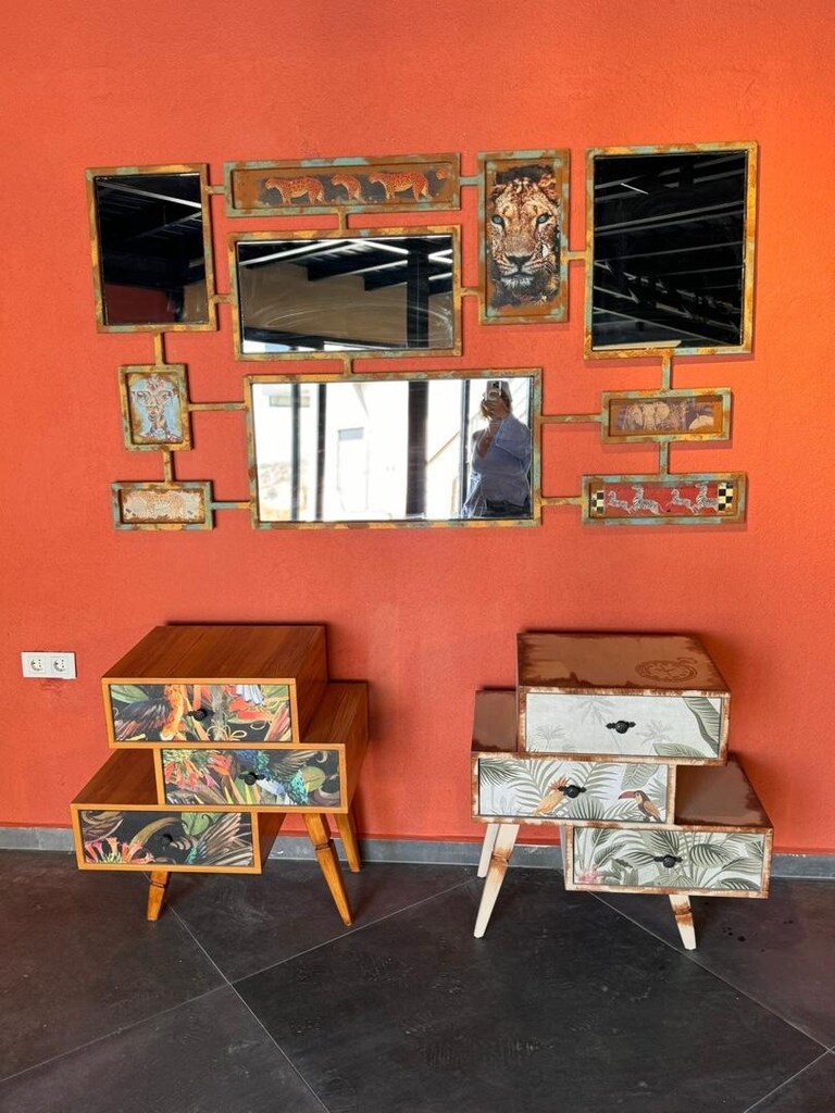 2 adet özel tasarım komidin - 2
