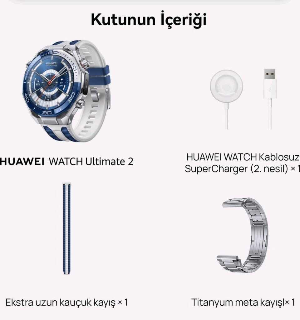 SIFIR AYARINDA HATASIZ HUAWEİ WATCH ULTİMATE 2 KUTULU GARANTİLİ - 6