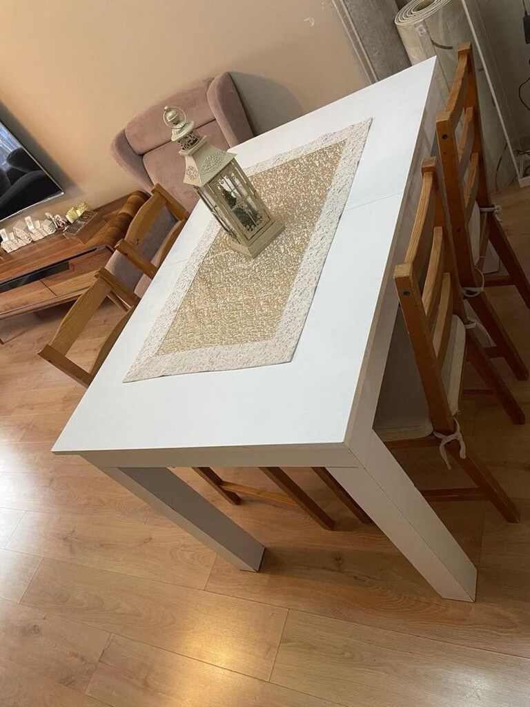 Açılır Kapanır Yemek Masası 80*130 Ölçülerinde - 3
