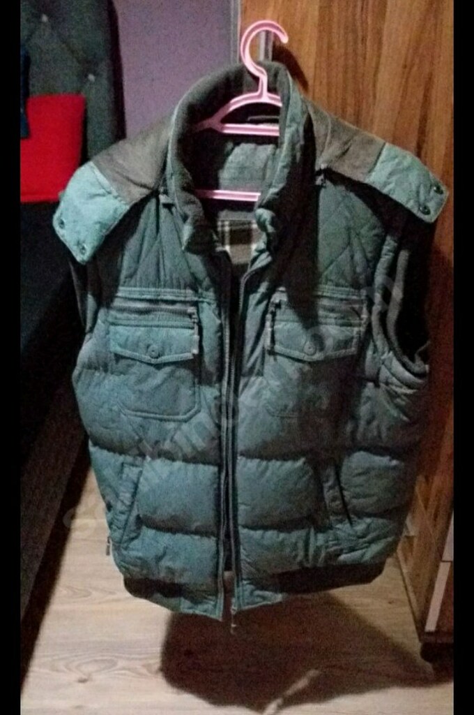 1. Kalite İçi Polar XXL Beden Kapşonlu Şişme Yelek