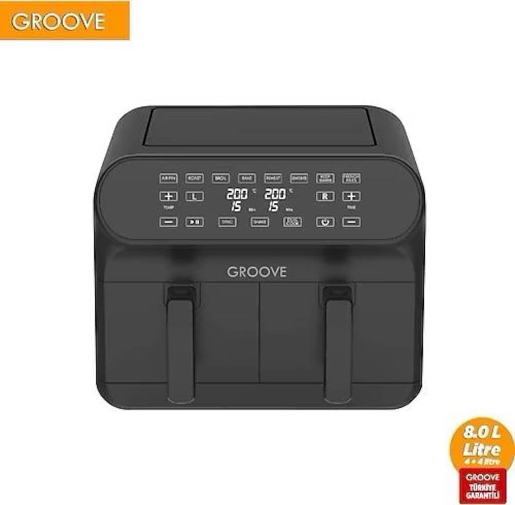 GROOVE MAX PLUS XXL 8L ÇİFT HAZNE DUAL AİRFRYER - 3