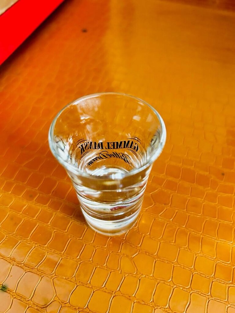 Gammel Dansk Bitter Dram shot bardağı. - 2