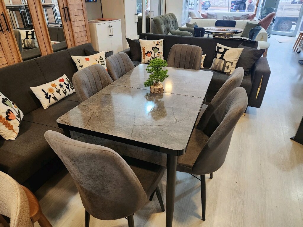 1 Masa 6 sandalye sıfır Renk Seçenekleri Mevcut 16.500 - 3