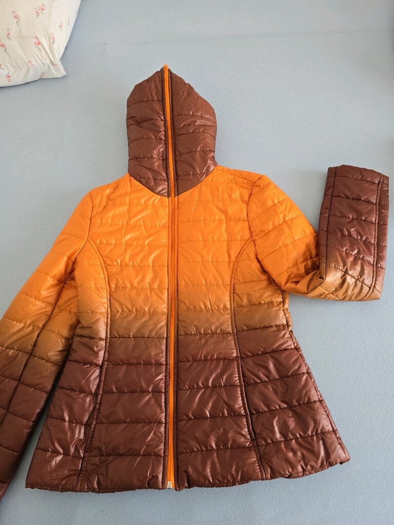 Renk geçişli şık şişme mont - 3