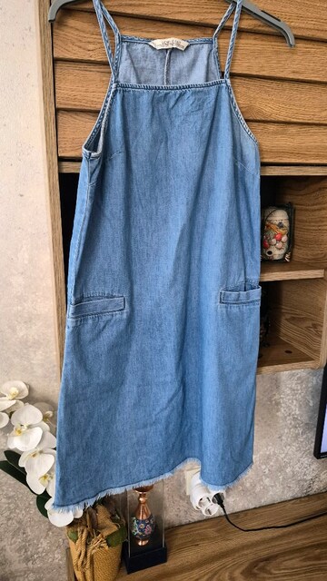 denim elbise