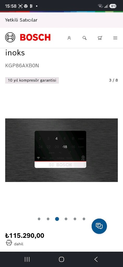 SIFIR GARANTİLİ GENİŞ BOSCH BUZDOLABI - 4