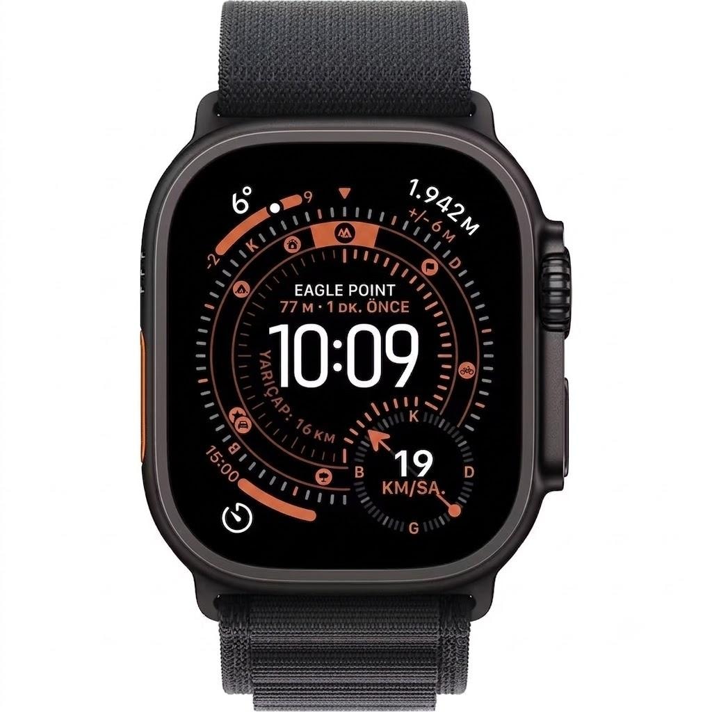 Apple Watch Ultra 3 GPS + Cellular 49 mm Siyah Titanyum Kasa Saat