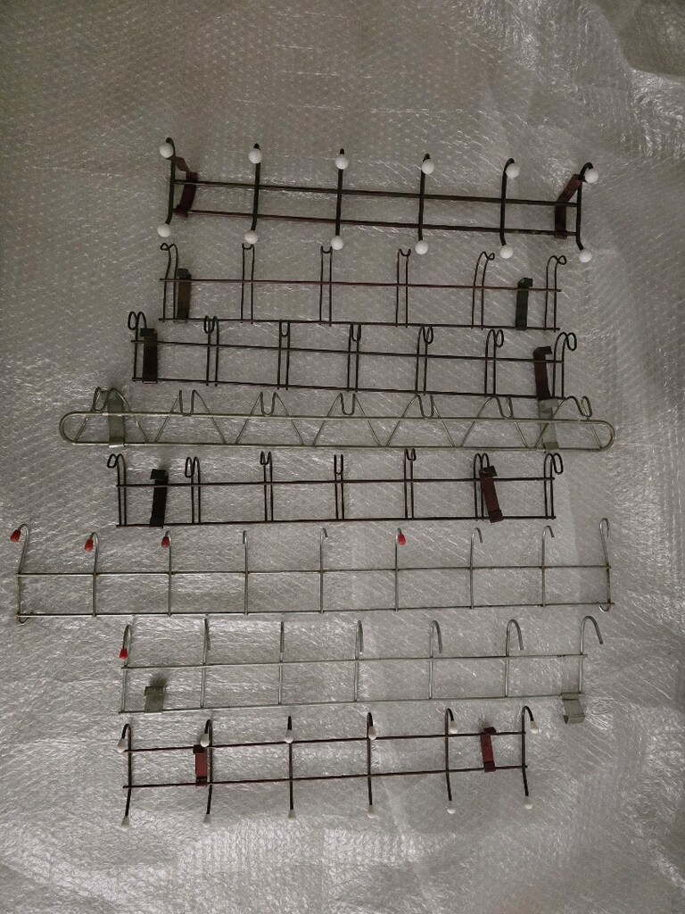Gri Metal Duvar Askıları Seti 8 adet - 4