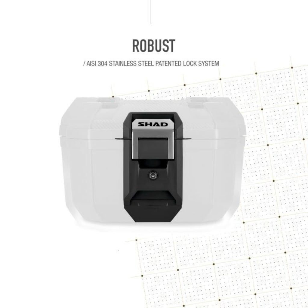 SHAD TERRA TR41 GRİ ALÜMİNYUM MOTOSİKLET ARKA ÇANTA - Topcase - 7