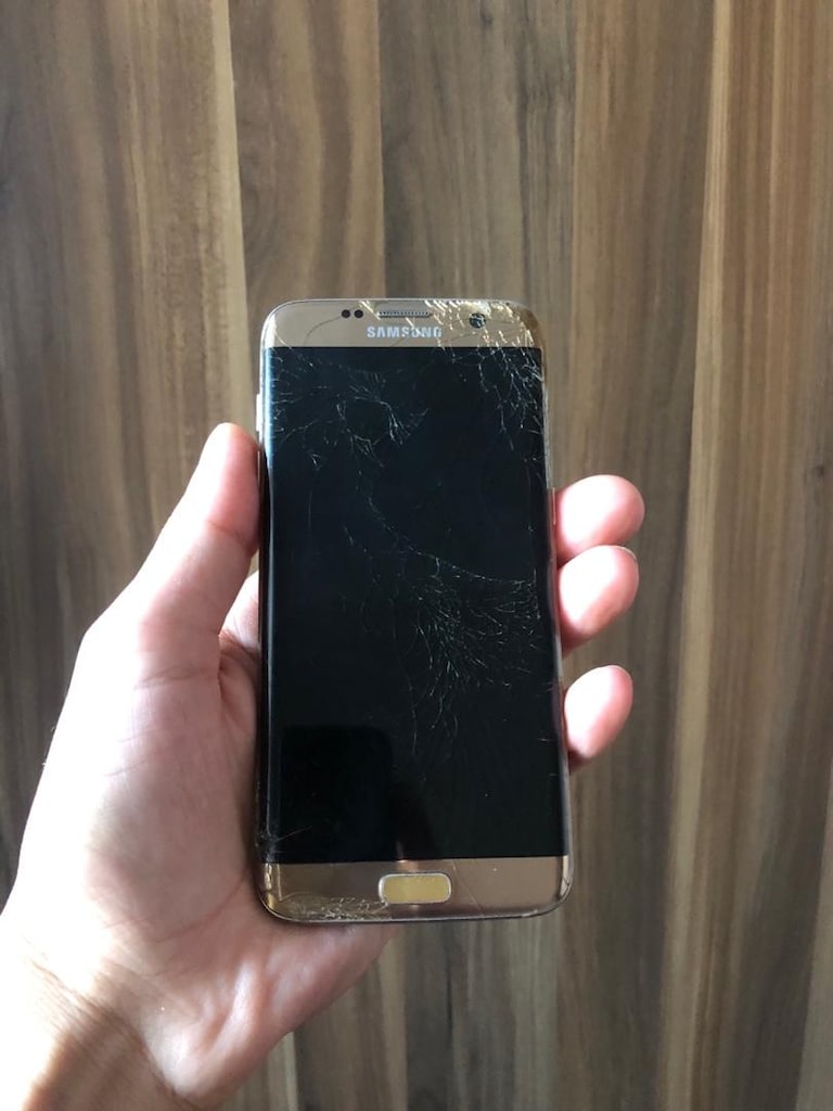 Samsung s7 edge çift hatlı ekran kırık tr cihazı - 4