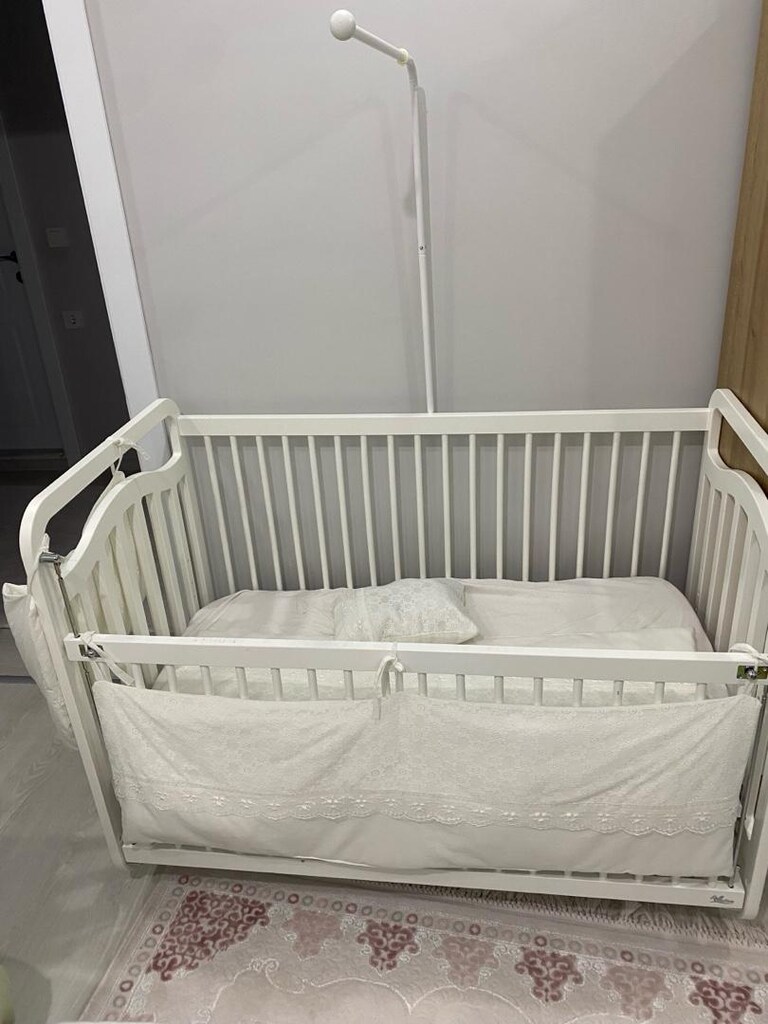 Meltem bianco sweet dreams Anne Yanı Beşik + Krem Uyku Seti - 4