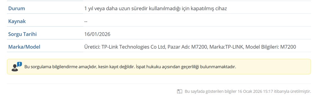 TP-Link 300 Mbps 4G Taşınabilir Modem (M7200) - 6