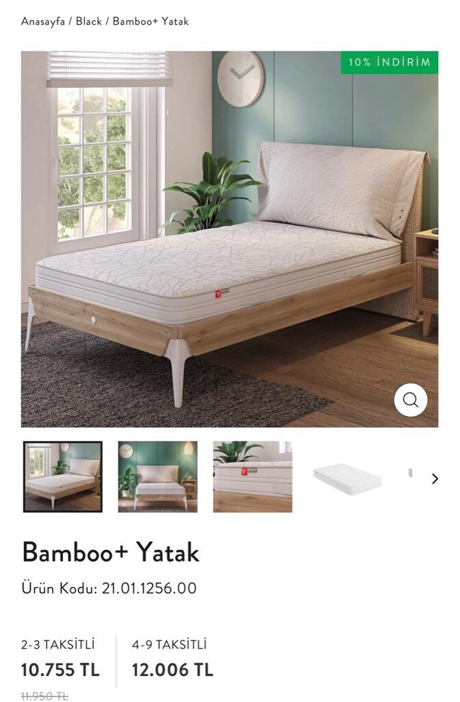 çilek bamboo yatak 120*200 - 3