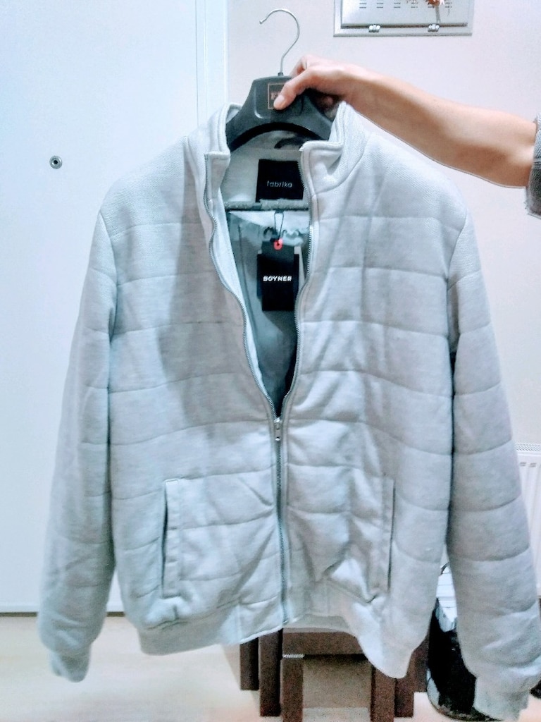 orjinal fabrika erkek mont sıfır xl