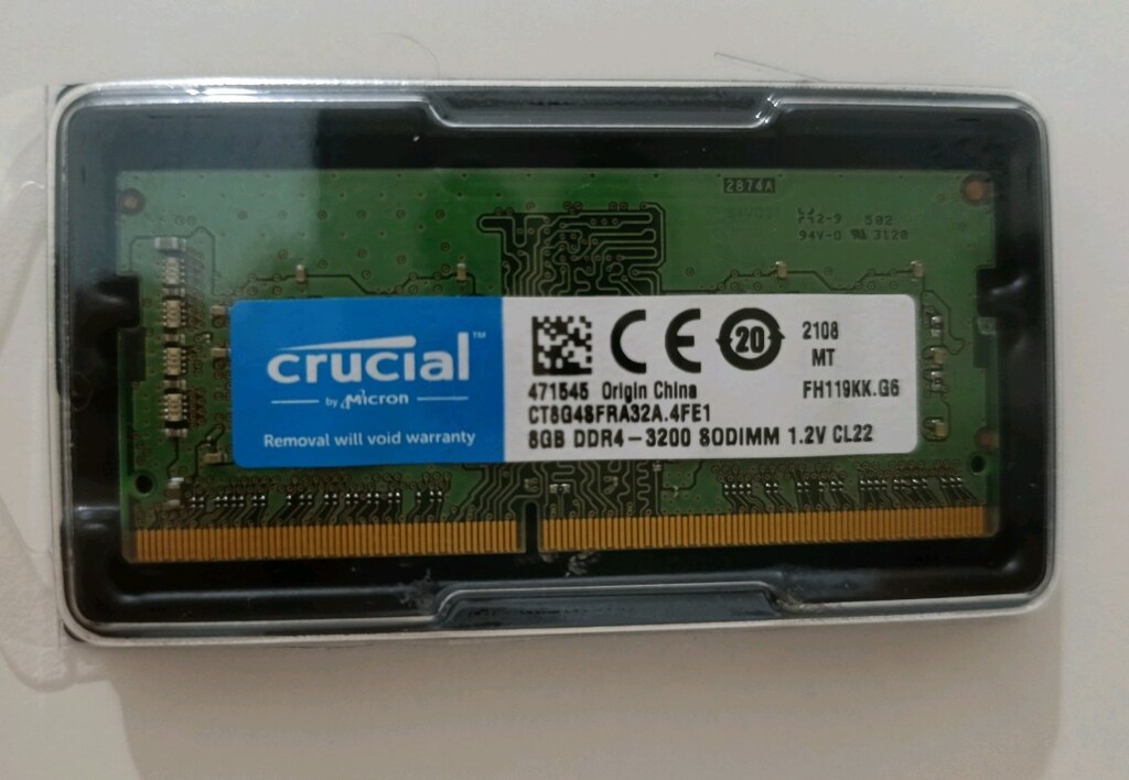 Crucial Basics CB8GS3200E 8GB 3200MHz CL22 DDR4 RAM