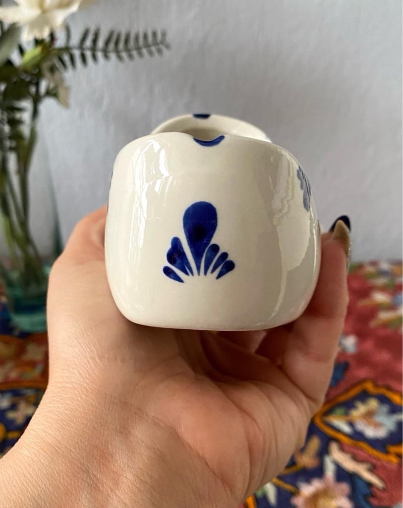 Hollanda DELFT Vintage Porselen Ayakkabı Biblo - 3