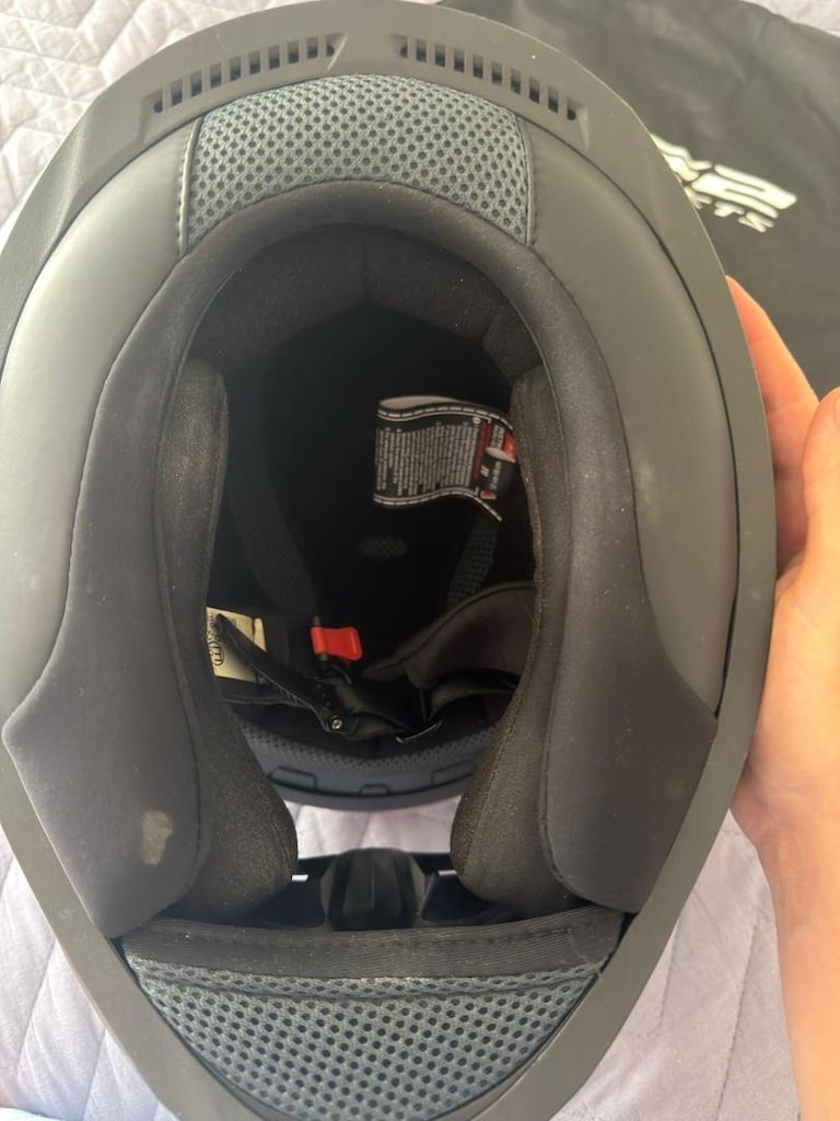 LS2 RAPİD 2 M BEDEN MAT SİYAH MAT KASK - 7