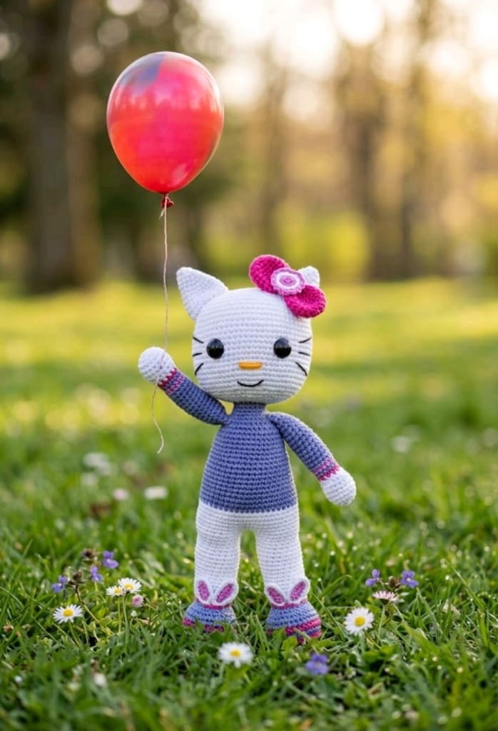Amigurumi Mor düşler Hello Ktty.. - 4
