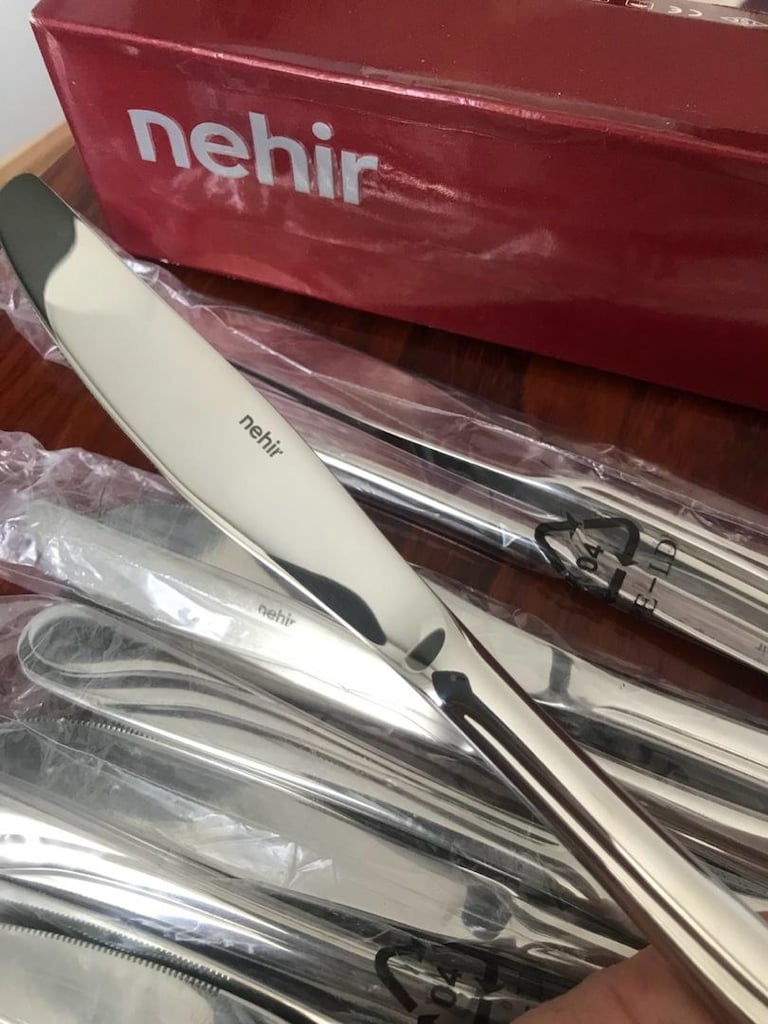 Sıfır ürün hiç kullanılmadı 12 adet yemek bıçağı