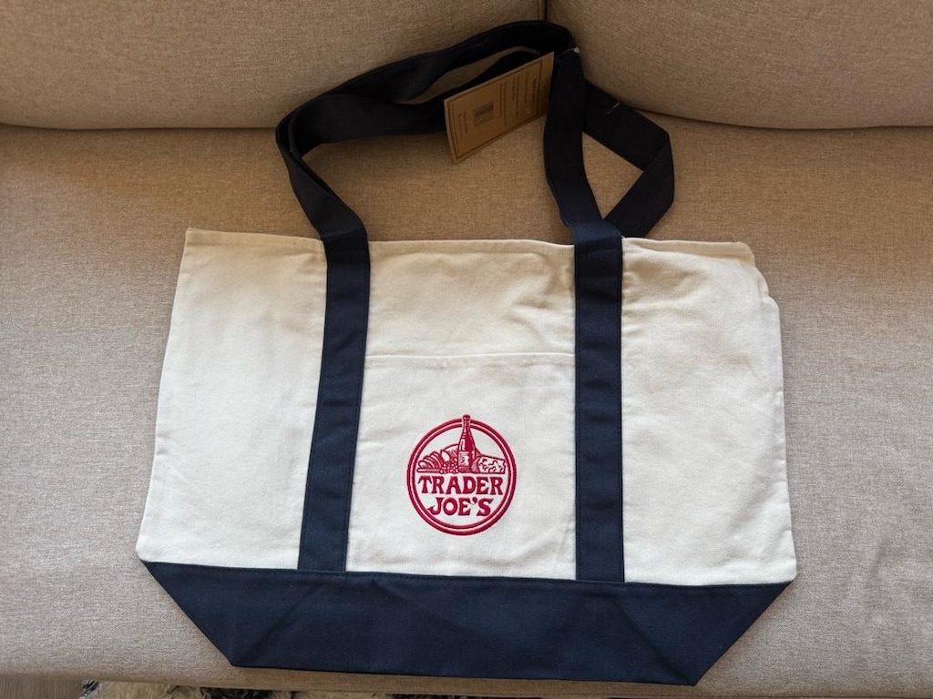 Trader Joe’s bez çanta (Large Reusable %65 Cotton Canvas Tote) - 2