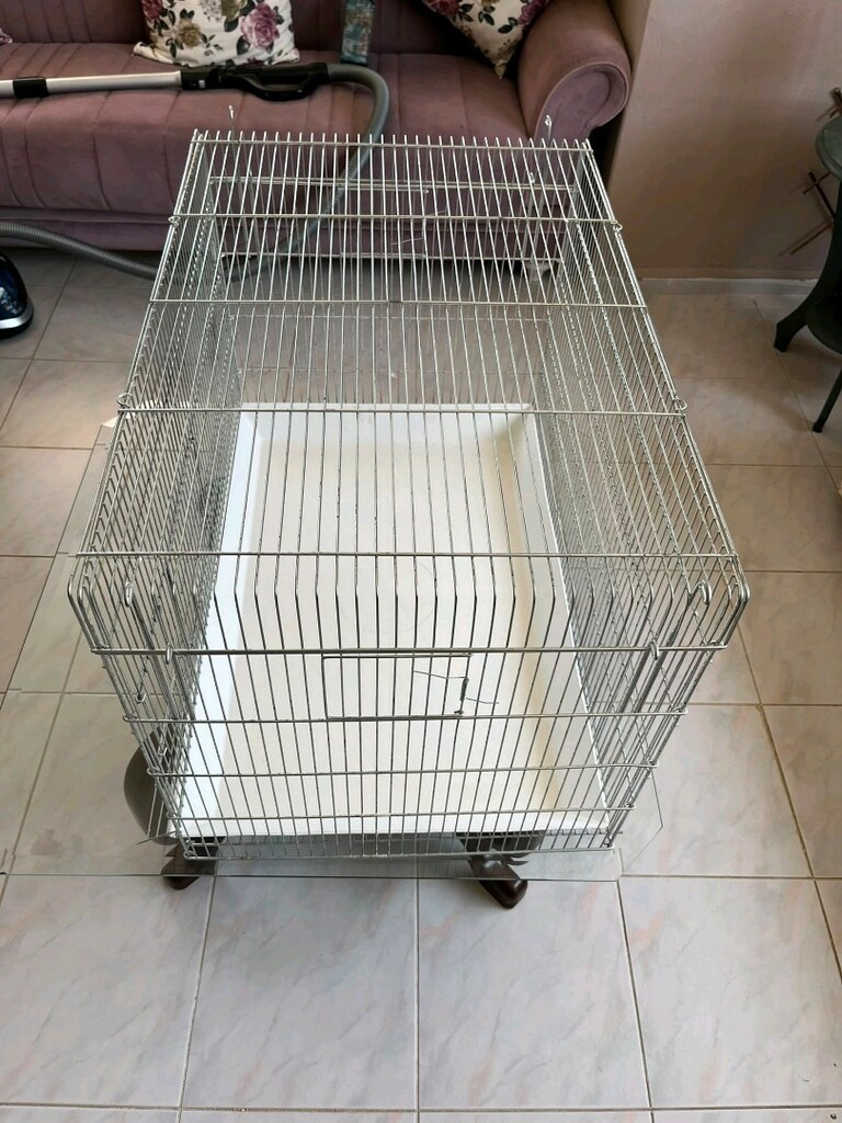 Yavru kedi,köpek ve kuş salma kafes 50*80 büyük kapılı - 3