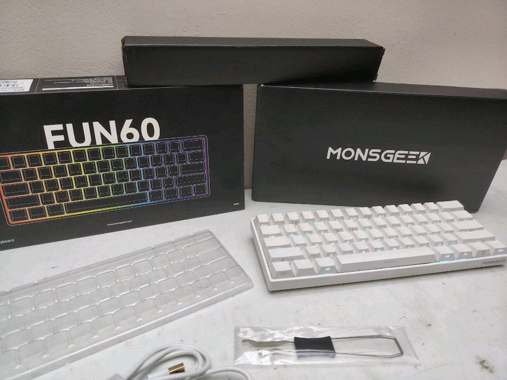 AKKO MONSGEEK FUN60 Pro BEYAZ Manyetik Switch 8K Hz ARGB - 5