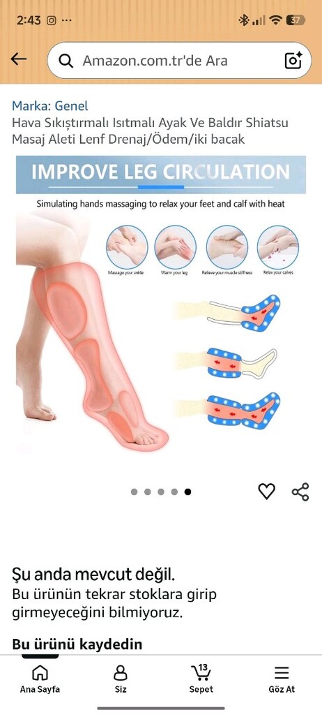 Lenf Drenaj Bacak Masaj Aleti - 6