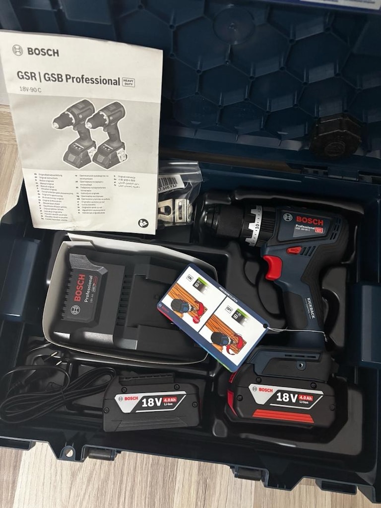 Bosch Profesyonel Darbeli Vidalama • Çift Bataryalı 4.0Ah - 2