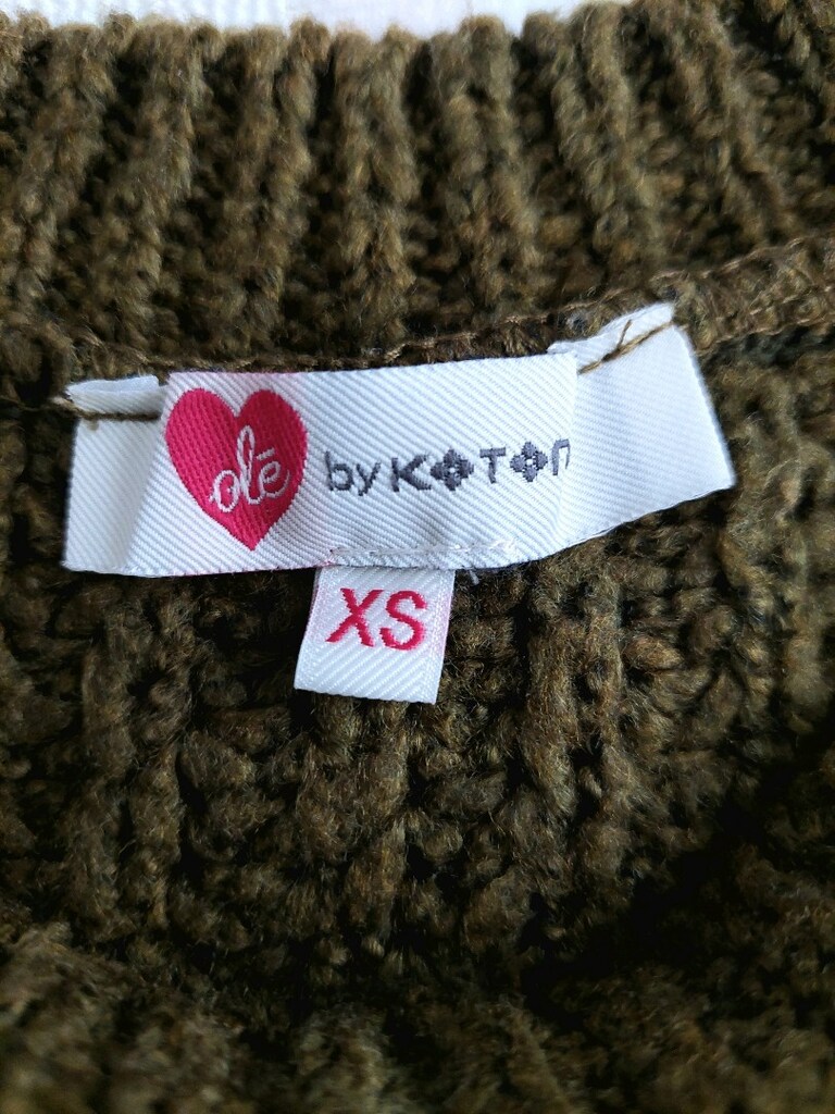 KOTON Bohem Tarz antik yeşil triko kazak - 7