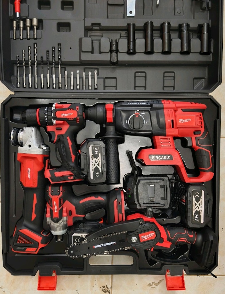 Şarjlı Matkap 5Li set - 4
