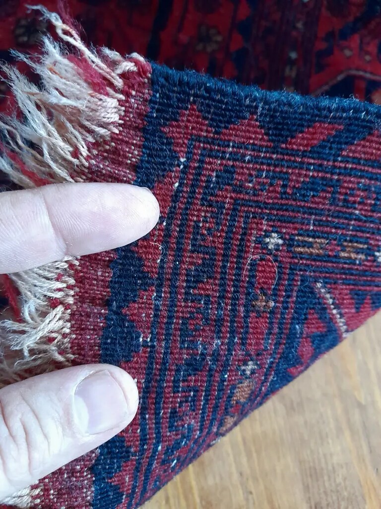 El dokuma İran halı - 2