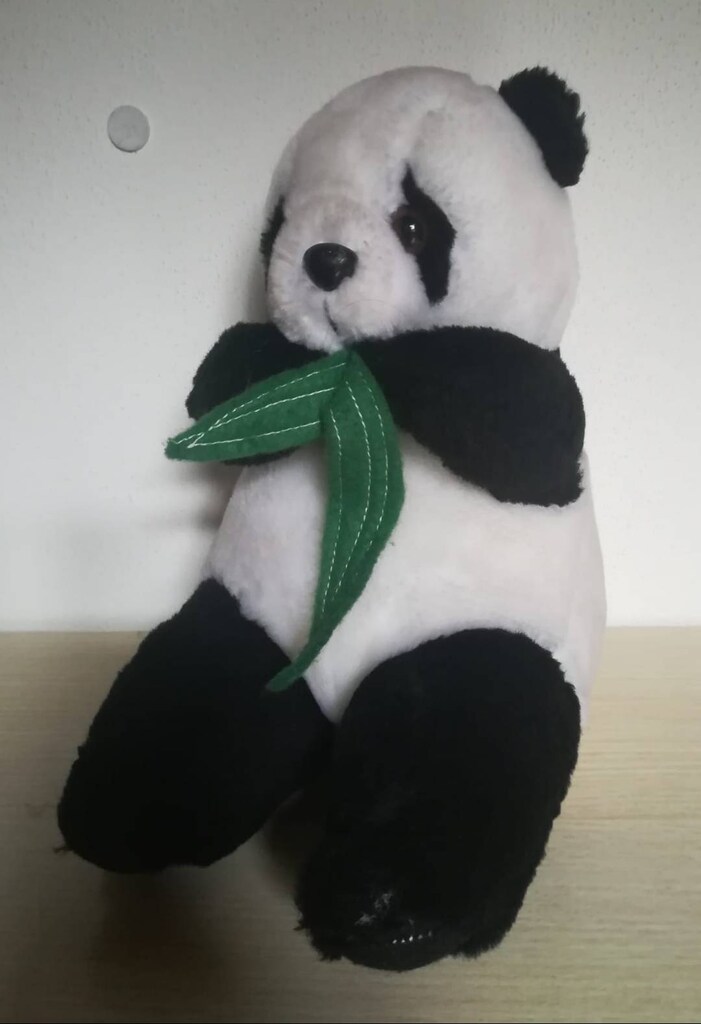 Oturan Bambulu Panda Peluş Oyuncak - 2