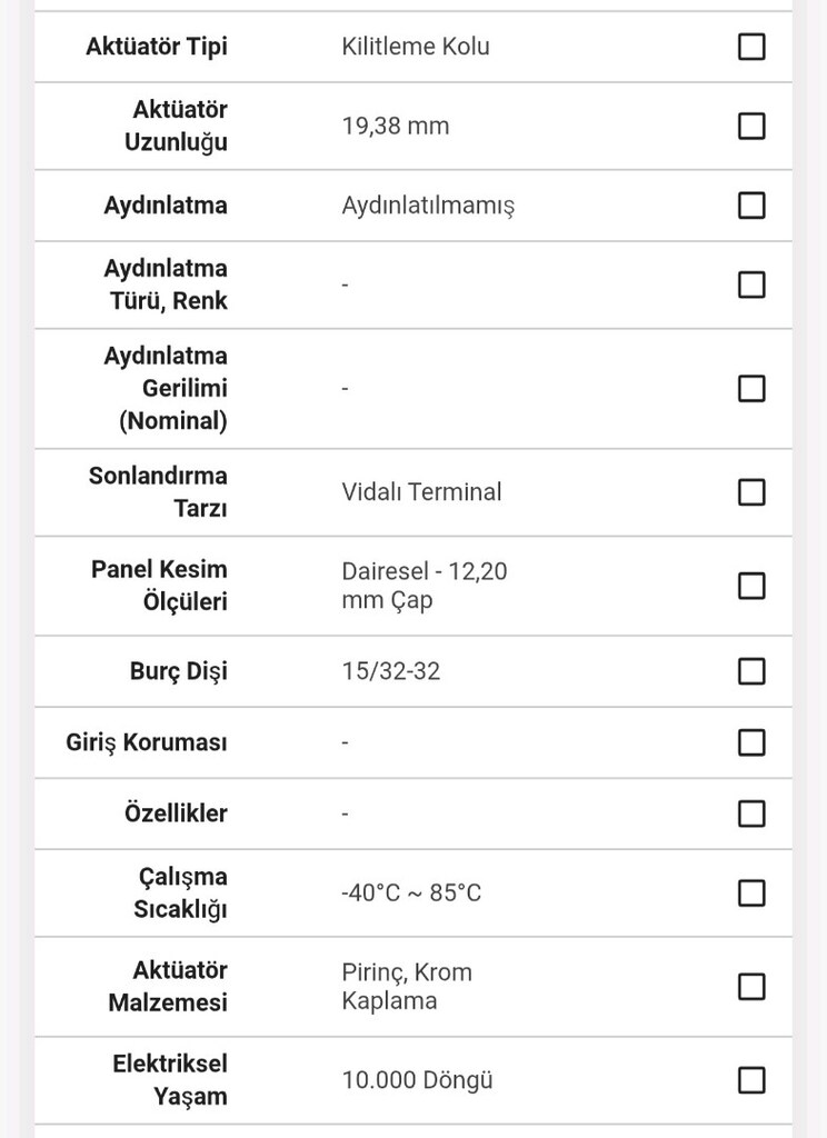 Apem 6651-038K-2V ON-OF Güvenlik Kilitli Toggle Switch - 3
