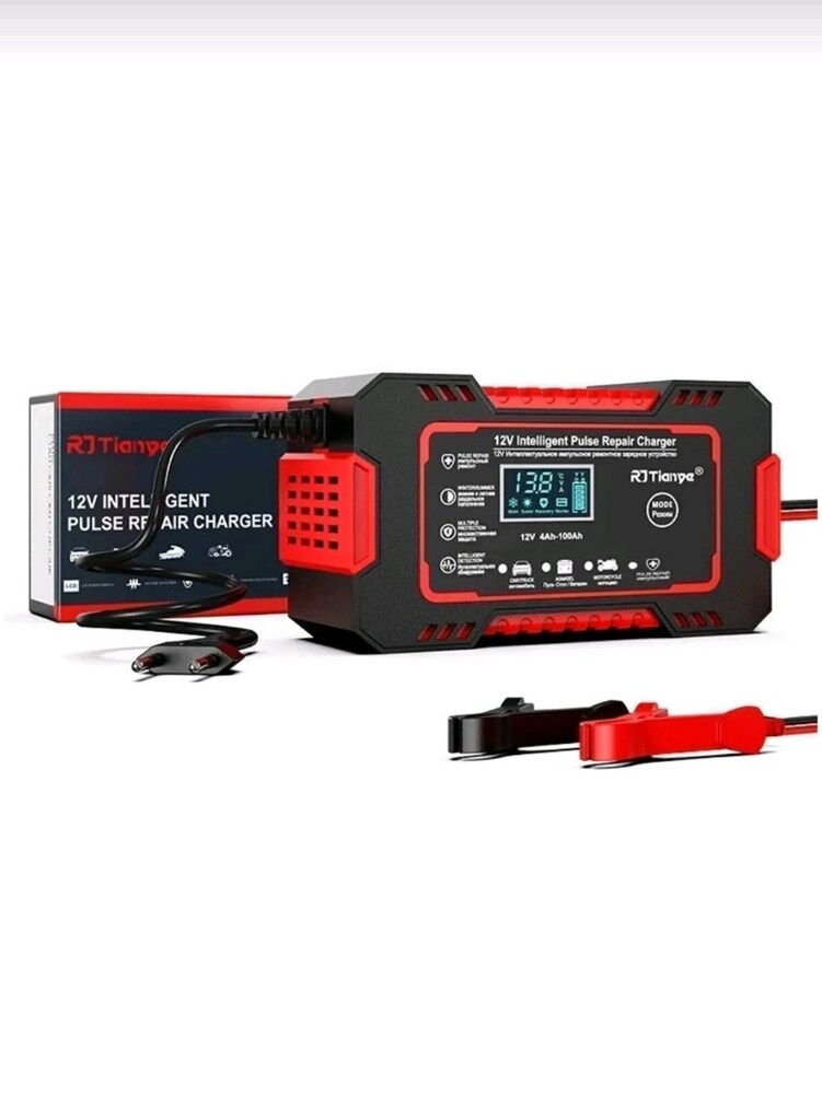 12v-6v-6 Amper Akıllı Dijital Ekranlı akü şarj cihazı - 4