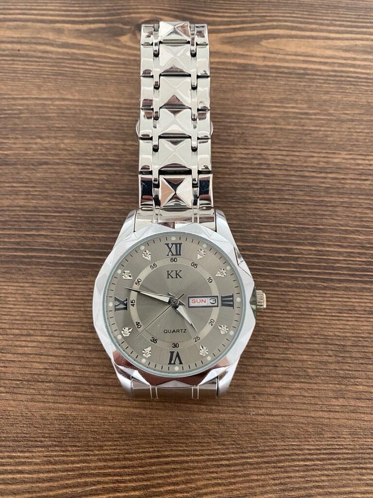 KK Gümüş Metal Bilezikli Şık Saat - 2