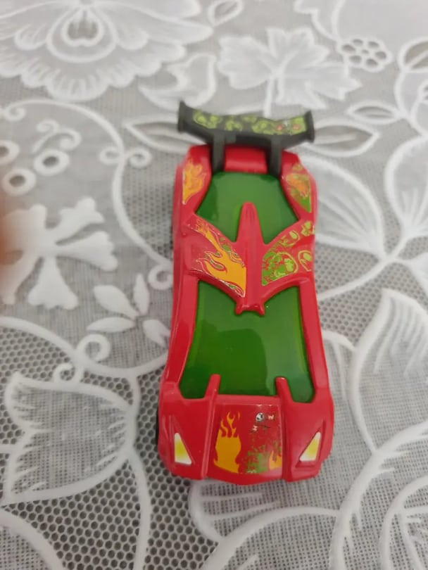 Mattel 2012 yili metal kırmızı Eski Mc Donalds Hot wheels araba - 2