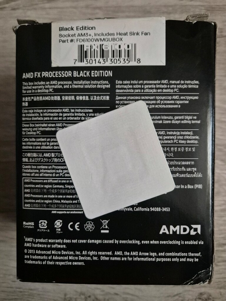 AMD FX (tm) -6100 six - 3.30 GHz NVIDIA GeForce GTX 950 2 gb - 16