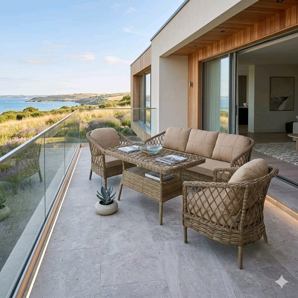 bahçe balkon mobilyasi, rattan koltuk takımı - 7