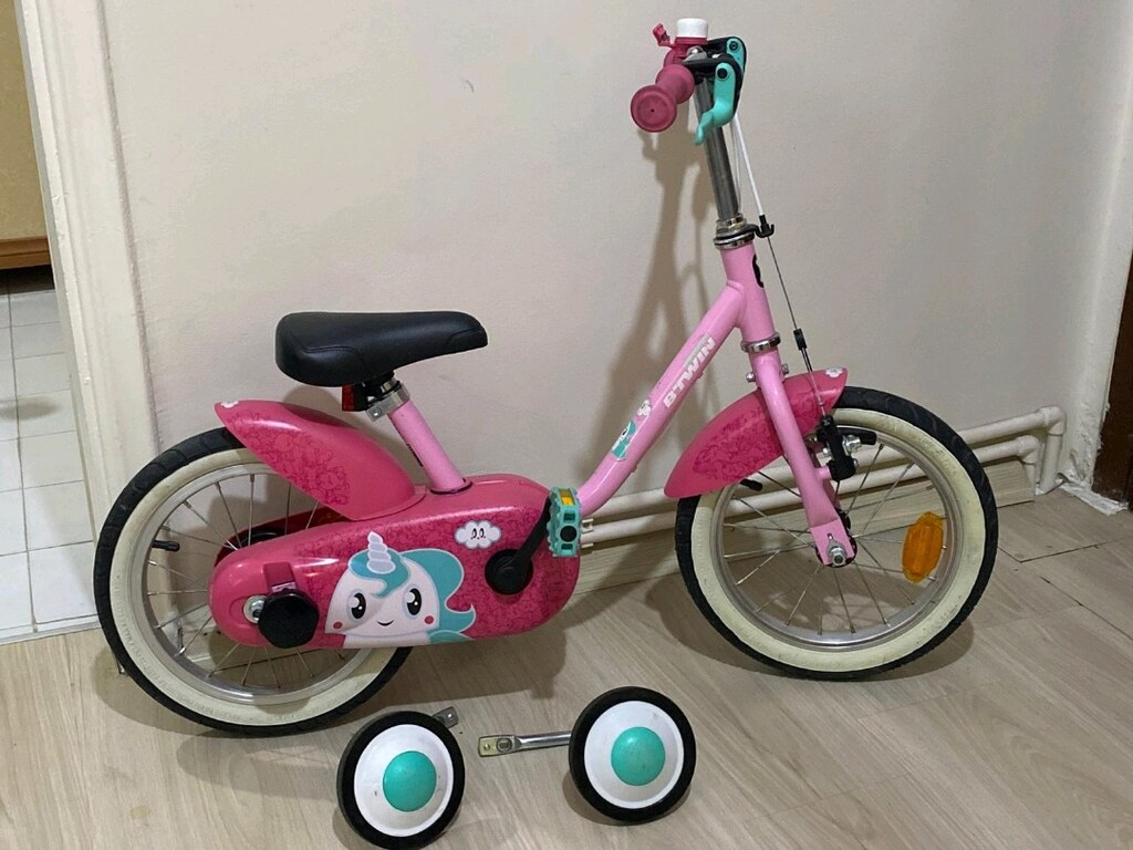 BTWİN500 Decathlon rockrider unicorn 14jant 3_7yaş kız çocuk bisikleti - 2