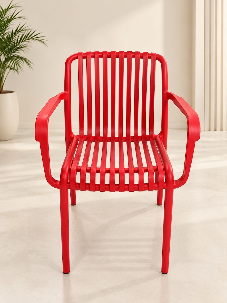 PARİS KIRMIZI PLASTİK SANDALYE - 2