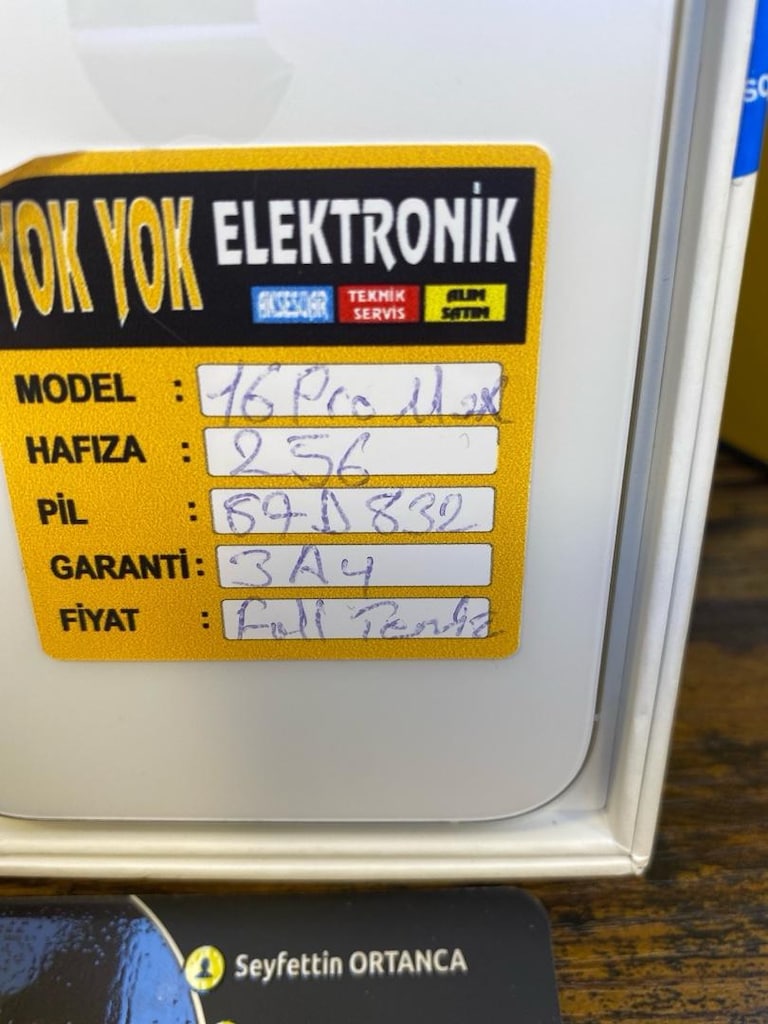 16 promax 256gb Garantili - 2