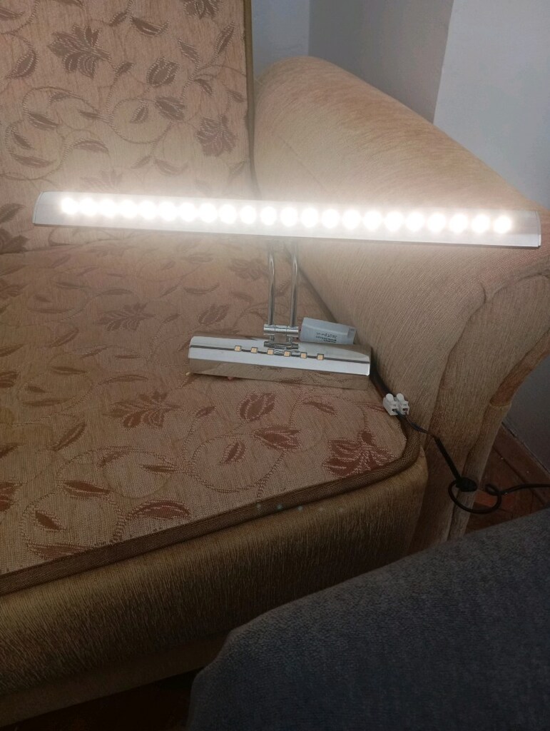 BANYO AYNA ÜSTÜ KROM LED LAMBA ANAHTARLI VE 2 İŞLEVLİ - 2