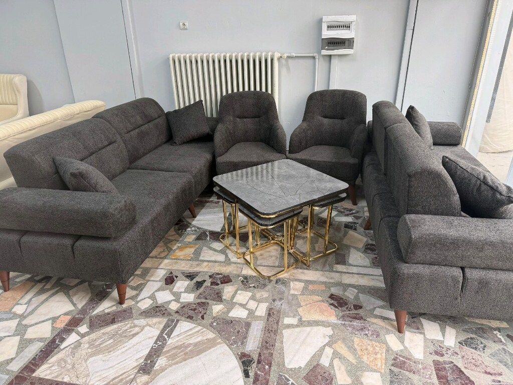 BOHEM TARZ MEKANİZMALI KOLTUK TAKIMI SIFIR ÜRÜN - 5