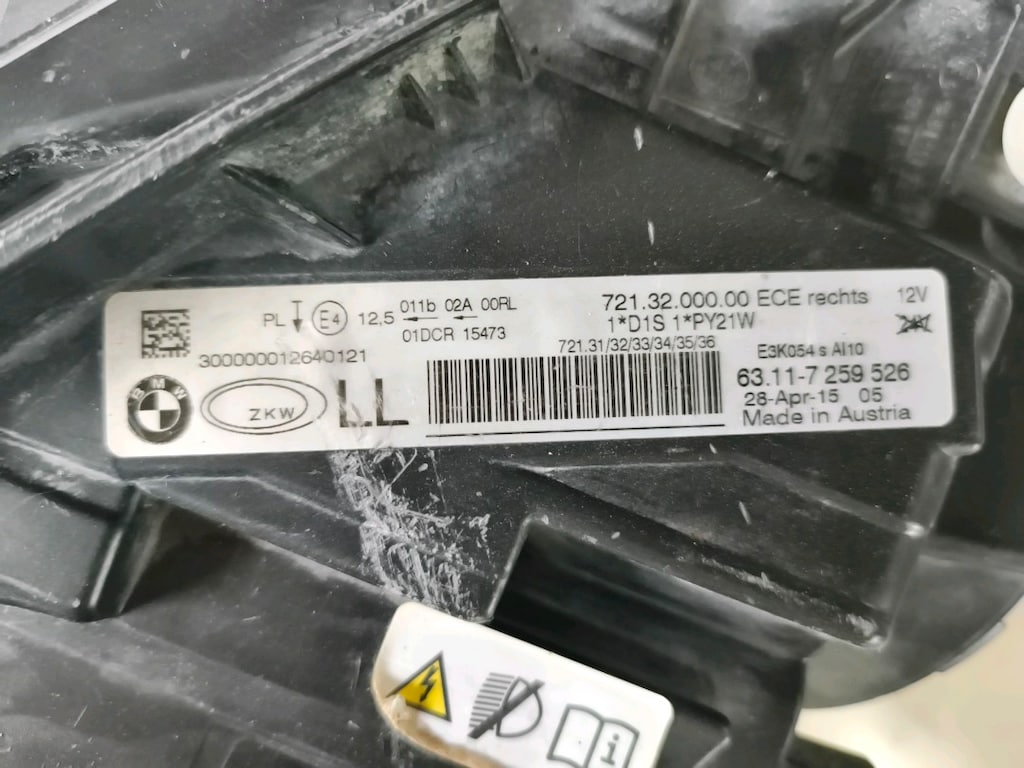 BMW F30 SAG FAR ORJİNAL Bİ-XENON 2012-2015 MODEL HELLA MARKA - 7