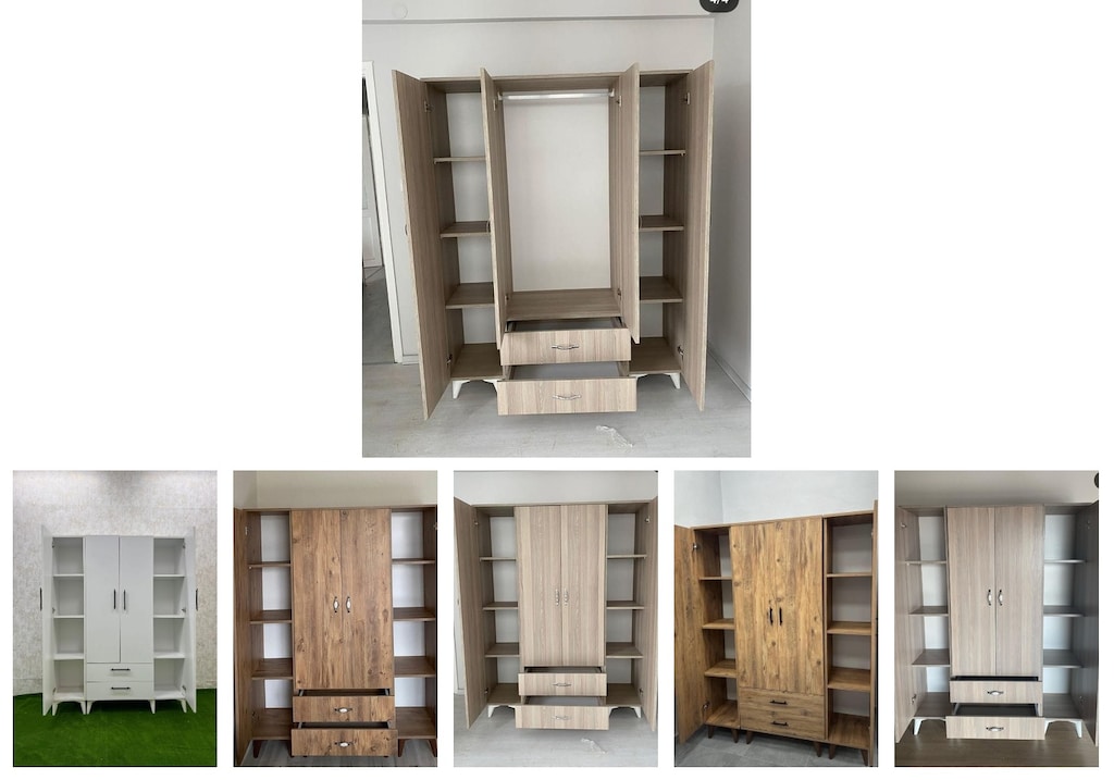 4 kapaklı elbise dolabı muqzqvzlem - 6
