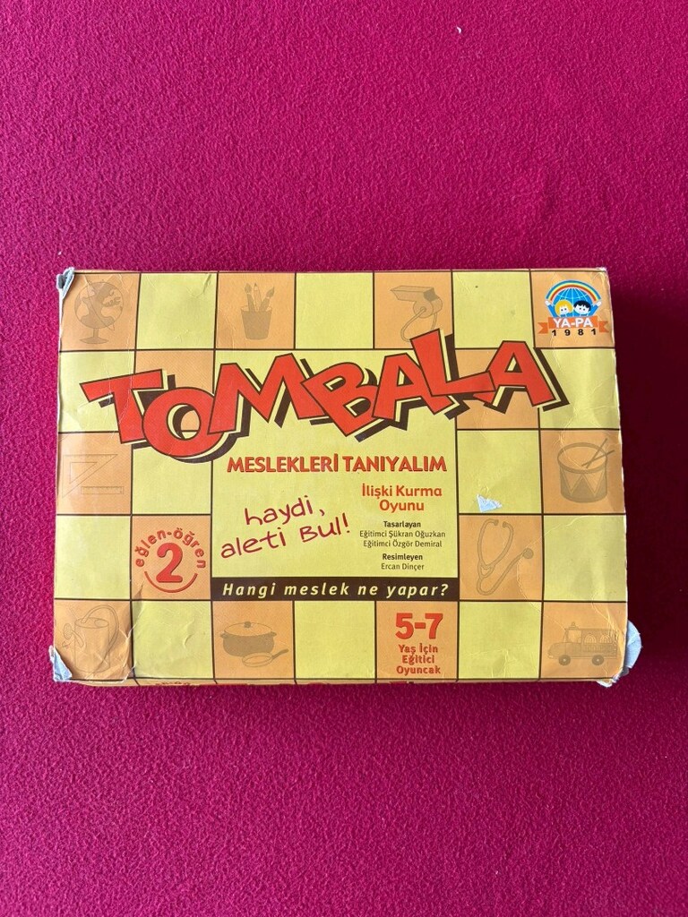 Tombala Meslekleri Tanıyalım Türkçe Kutu Oyunu - 2