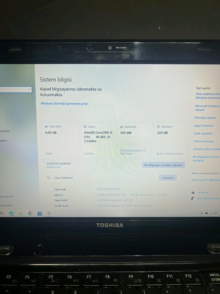 Laptop toshiba - 3
