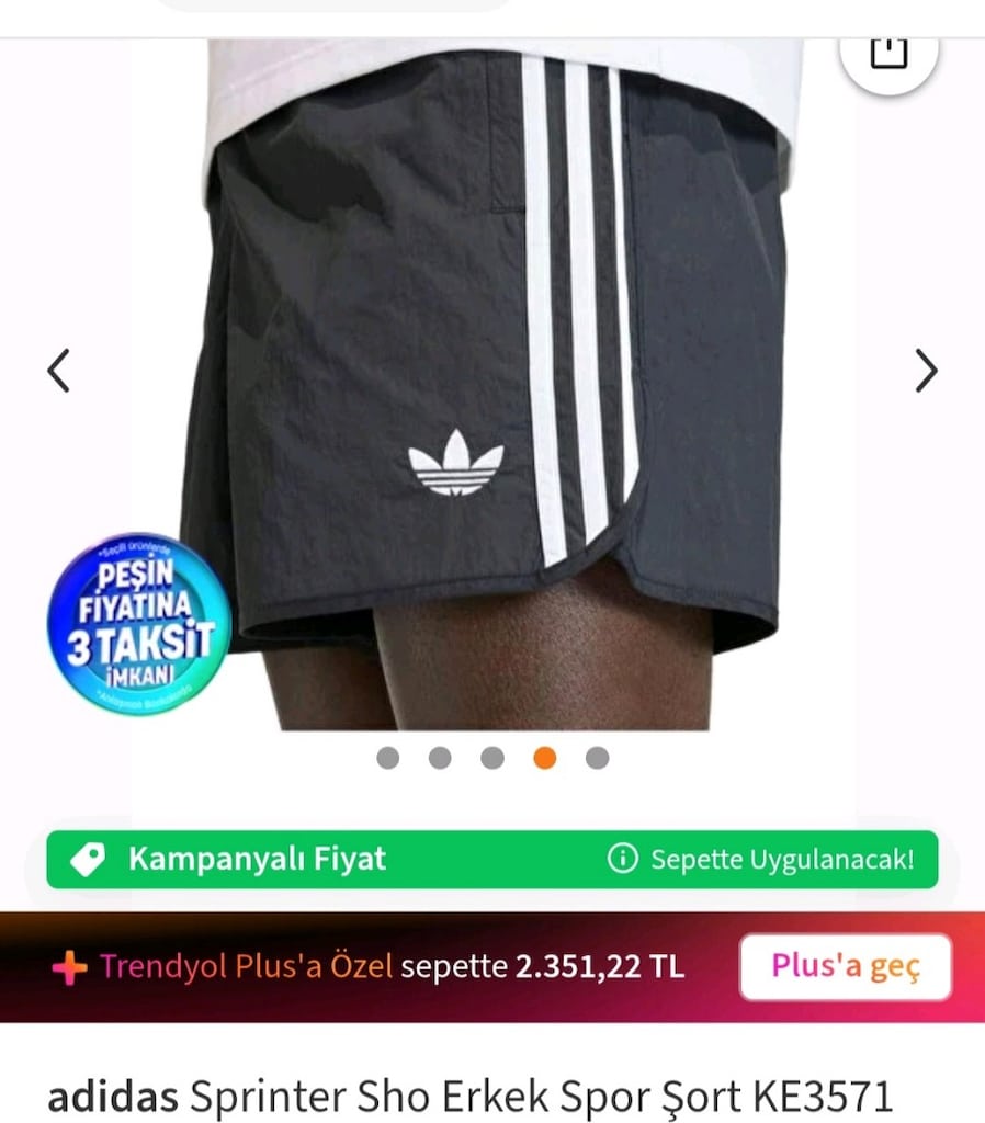 Adidas Sprinter Sho Erkek Spor Şort - 3